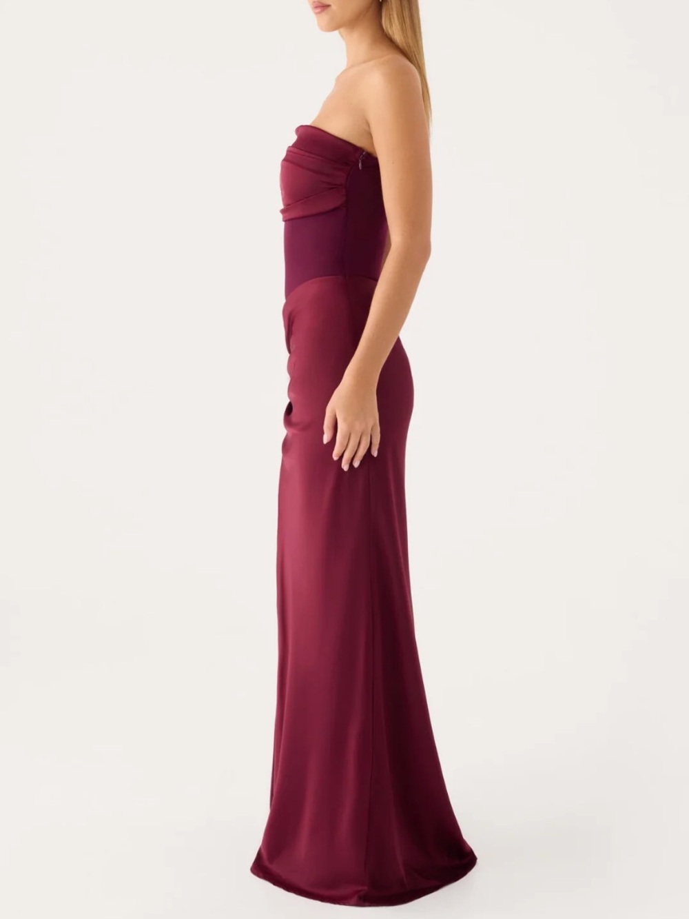 Peppermayo Strapless Plum Maxi Dress - Picture 3 of 15